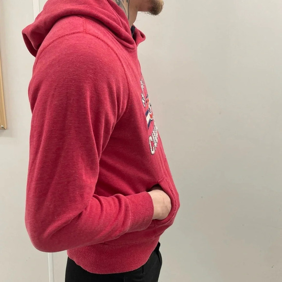 🏒 Youth XL Montreal Canadiens Red Hoodie Sweater by The Original Retro Brand 🏒 - Picture 5 of 12